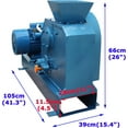 thumbnail image 2 of Jaw Crusher Rock Crushing Grinder Stone Shatter Ore Pulverizer 220V 500-3000KG/H, 2 of 9