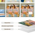 thumbnail image 4 of Yayeee Foldable Storage Basket for Shelves with Handles Waterproof Cloth Bins, Orange Cityscape Painting, 4 of 7
