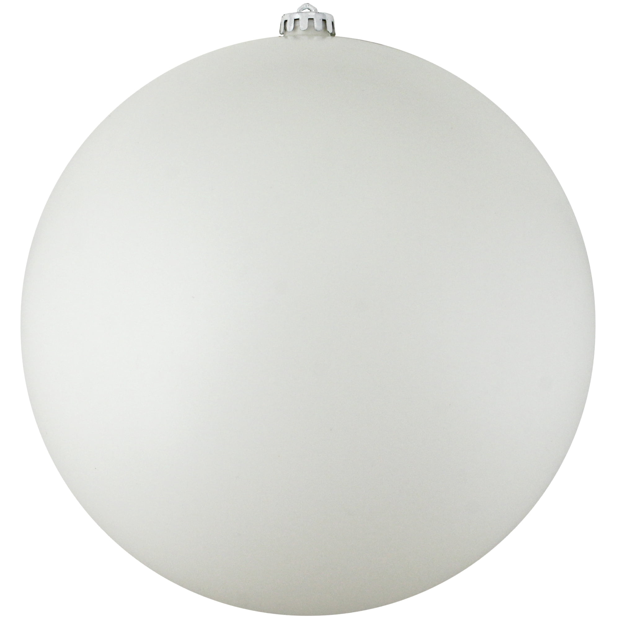 Matte Winter White Commercial Shatterproof Christmas Ball Ornament 12