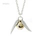 thumbnail image 1 of Collar Colgante De Harry Potter Y The Deathly Hallows Gold Snitch Joyería Unisex, 1 of 3