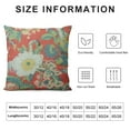 thumbnail image 5 of COMIO Red and Green Flowers Chinoiserie Pillow Covers Flowers Throw Pillowcase Decorative Spring Cushion Cover for Patio Sofa Bedroom Indoor Outdoor Party, 5 of 5