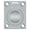 Silver, variant on Deltana FRP175U26D Flush Ring Pull; 1-3/4" x 1-3/8"; Satin Chrome Finish