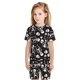 thumbnail image 5 of Balery Skeleton Conjunto de Pijama Infantil de Manga Corta con Estampado – Ropa de Dormir de Algodón Suave-Small, 5 of 5