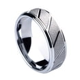 thumbnail image 2 of Naierhg Men Fashion Matte Geometric Band Finger Ring Wedding Engagement Jewelry Gift, 2 of 8