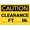 Warning Sign 5, variant on Caution Clearance Feet Inches Sign 12 x 8 Inches - UV Printed Aluminum, Weatherproof Security Sign, Fits Home, Business, Outdoor Indoor Garage, Warehouse