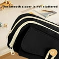 thumbnail image 6 of Kbndieu Pencil Pouch, Black Pencil Bag Pen Case with Zipper, Large Capacity Pencil Case Organizer, Stationery Storage Makeup Bag Office Supplies on Clearance, 6 of 7