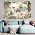 thumbnail image 5 of Tapestry Wall Hanging,Nature Floral Garden Tapestries for Dorm Living Room Bedroom Decor,Boho Wall Art,Sofa Cover,Photo Background, 40"x30", 5 of 8