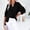 16# Black, variant on Linen Shirts for Women Summer Tops Casual Gauze Button Neck Long Sleeve Oversized Blouses Tops Lightweight Loose V Neck Pullover Shirts Black M