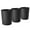 Black, variant on Wdmiya 3 Pack Bathroom Trash Can, 1.8 Gallons Round Garbage Can, Black