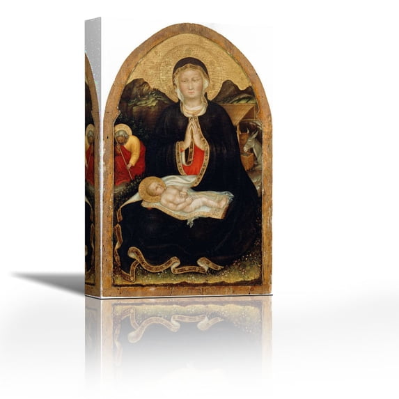 Nativity - Contemporary Fine Art Giclee on Canvas Gallery Wrap - wall décor - Art painting - 22 x 36 Inch - Ready to Hang