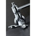thumbnail image 3 of Kingston Brass KS3101TAL Tudor Wall Mount Pot Filler Kitchen Faucet, Polished Chrome, 3 of 5