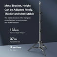 thumbnail image 4 of Lampe de Photographie, Remplissage Vidéo Conférence Vidéo Remplissage Vidéo Support de Métal Rotule 3300k-5600k avec Kit de Métal 3300k-5600k avec Support Rotule Télécommande Conduit Kit de Vidéoconférence 3300k-5600k Led Kit de Remplissage, 4 of 6