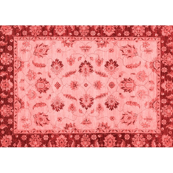 Ahgly Company Indoor Rectangle Oriental Red Traditional Area Rugs, 2' x 4'