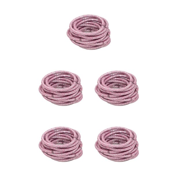 Minnieouse 10 piezas de bandas para el cabello Bling Hairband decorativo sólido Universal protector Cola de Caballo titular Scrunchies accesorios Type2 NO2