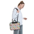 thumbnail image 6 of Lsque Skull and Flowers Pattern Laptop Bag – Portable & Slim Single-Shoulder Computer Case with Adjustable Strap, Protective, Lightweight for 13”/14”/15.6” Laptops, 6 of 8