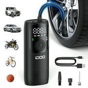 iDOO 150PSI Cordless Tire Inflator 4000mAh Portable Air Compressor Fits Car/Bicycle/Motorcycle Tires Balls