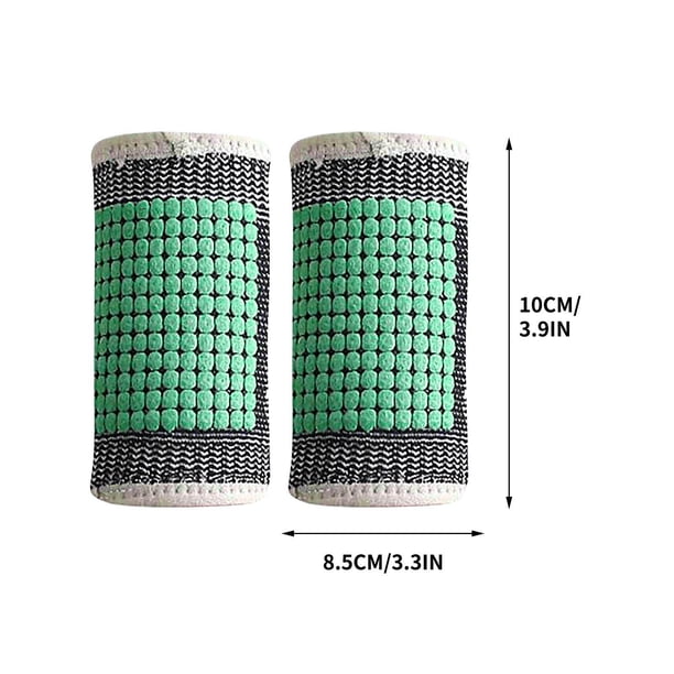 Muñequeras autocalentables de grafeno, 1 par, terapia de autocalentamiento, protección deportiva, muñequeras transpirables, mangas de soporte para el trabajo y fitness.