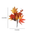 thumbnail image 3 of Mrzvby Fall Decoration and Home Decor,Autumns Thanksgiving Maple Leaf Cuttings Bunch Table Vase Cuttings Simulation Sun Silk Flower Pumpkin Decoration Autumns Flower Arrangement Ornaments, 3 of 6