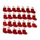 thumbnail image 5 of Juego de 26 medias navideñas decorativas con colgantes para bolsas de dulces, ideales para rojo, 5 of 9