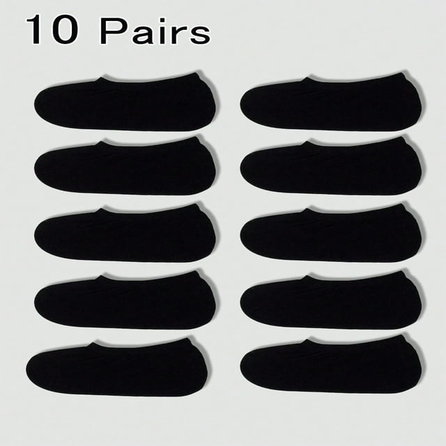 DEELLEEO 8 Pairs/Pack Kids‘ Summer Breathable Mesh Solid Color Slip-Resistant Low-Cut No-Show Socks Daily Wear