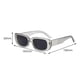 thumbnail image 3 of Gafas de sol rectangulares, gafas de sol retro de moda portátiles para viajes en bicicleta Gris, 3 of 9