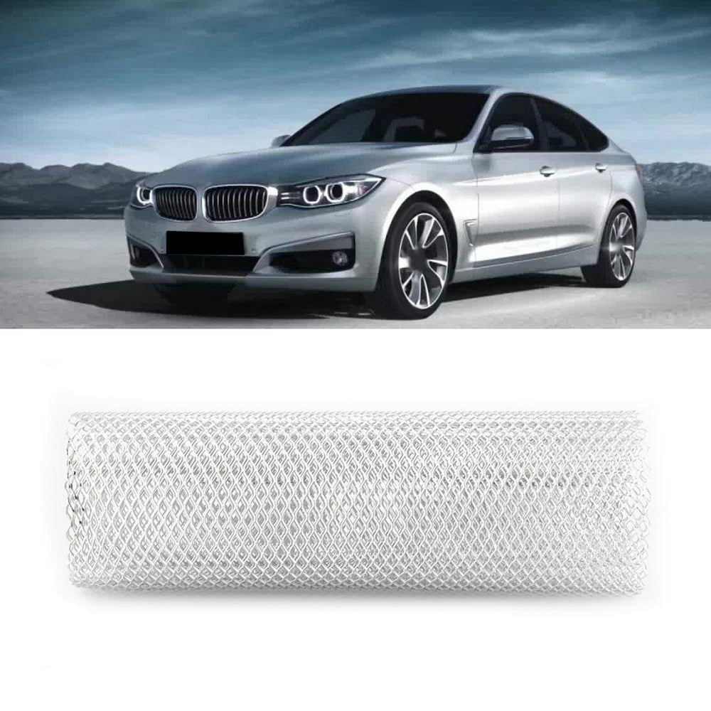 OTVIAP 6*12mm Aluminum Alloy Car Grille Mesh Sheet Grid Body Bumper Hex Grill Universal