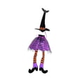 thumbnail image 4 of Funda para botella de vino con sombrero de bruja de Halloween, decoración de Halloween para mesa de comedor Púrpura, 4 of 9