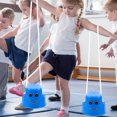 thumbnail image 1 of OULII 6Pcs Parent Child Stepper Toy Blue ABS Kids Outdoor Activities Props, 1 of 7