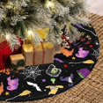 thumbnail image 3 of Halloween Tree Skirt Ghost Pumpkin Skull Tree Mat for Halloween Christmas Xmas Festive Party Yard Decoration Ornaments 36 in, 3 of 6