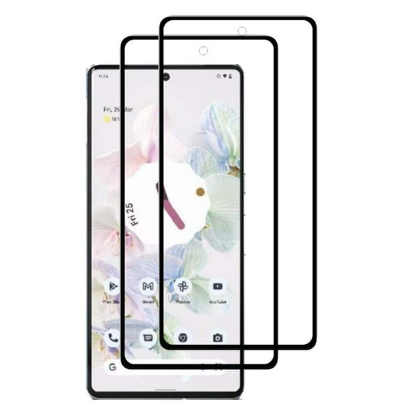 [2 Pack] 3D Tempered Glass Screen Protector Frontier Protective Protector for Google Pixel 7 Pro 2022