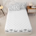 thumbnail image 4 of Homewish Cartoon Soccer Pattern Zipper Full Size Comforter Sets with Fitted Sheet and 2 Pillowcases,Boys Football Sport Theme Kids Zipper Bedding Set,Reversible,4 Pieces, 4 of 7