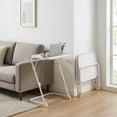 thumbnail image 6 of Homy Casa Adjustable TV Tray Table with Wheels and Cup Holder, Folding Laptop Desk with 4 Height Settings & 3 Tilt Angles for Couch, Bed, Sofa, 6 of 8