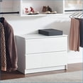 thumbnail image 3 of Closet Systems, Devi Modular Wall-Mounted Wood Closet with White Oak Finish | White | Wood, 3 of 11