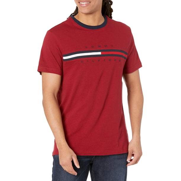 Camiseta Tommy Hilfiger de manga corta con estampado de rayas exclusivas para hombre