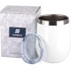 thumbnail image 5 of Vaso de vino aislado con tapa, blanco, de acero inoxidable de doble pared, sin tallo, 355 ml, taza de café aislada duradera, para champán, Co, 5 of 5