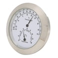thumbnail image 1 of PinesC Thermometer Hygrometer Compact Round for Guitar Case Measure Humidity and Temperature (Silver)-Hygrometer Humidor Silver, 1 of 4