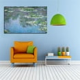 thumbnail image 2 of Claude Monet Canvas Wall Art Monet Lilies Pond Framed Painting For Bedroom Livingroom Office, 2 of 6