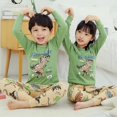 thumbnail image 1 of Conjunto de pijama de algodón de manga larga para niños y niñas, ropa de dormir para niños, pijamas de Navidad, pijamas de gato de dibujos animados para niños de 4, 6, 8 y 9 años, Invierno, 1 of 4