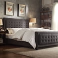 thumbnail image 4 of INSPIRE Q Bellevista Square Button-tufted Upholstered King-Size Bed with Footboard by, 4 of 5
