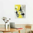 thumbnail image 3 of Nawypu  Yellow Wall Decor Gray Canvas Pictures Wall Art Abstract Paintings Black White Large Framed Artwork for Bedroom Living Room Kitchen Office Bathroom Decorations, 3 of 5
