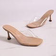thumbnail image 4 of Zapatos de Caminar de las Mujeres de Moda Casual Versátil Plus-Size Transparente Toe Tacones Altos Primavera / Verano de Moda Cómodos Tacones Altos de las Mujeres, 4 of 9