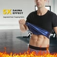 thumbnail image 3 of Lalamelon Men's Sauna Suit Shirt Heat Trapping Sweat Compression Shapewear Top Workout Shaper, 3 of 6