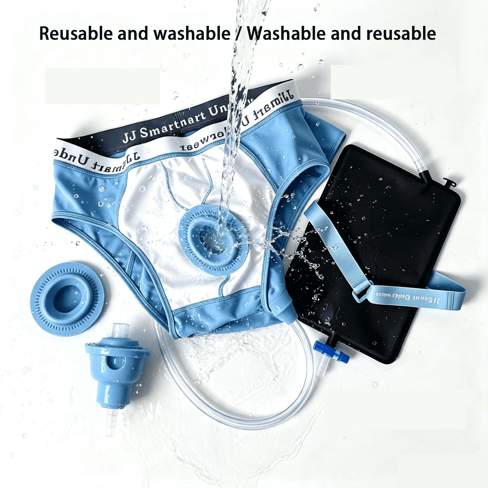 JIIT Reusable Incontinence Underwear Urine Bags for Men