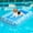 Blue, variant on Dog Float for Summer Pool 60" x 33. 5" Inflatable Dog Pool Float with Rope and Handle Durable and Foldable Pet Raft Lake Floating Raft for Small Medium Large Dogs, Hold up to 220 Lbs