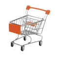 thumbnail image 2 of Mini carrito de compras de juguete, divertido y práctico para niños y niñas de 3 años en adelante. Naranja, 2 of 9