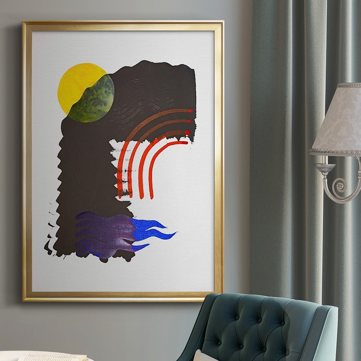 Shifting IV Premium Framed Print, in Gold, Black, or Silver - Ready to Hang