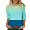 thumbnail image 1 of T-shirts d'Été pour Femmes Mode d'Été pour Femmes Ajusté à Nouer Col Rond Manches Courtes T-Shirt Femme T-Shirts d'Été T-Shirts d'Été pour Femmes Mode T-Shirts pour Femmes pour l'Été, 1 of 5