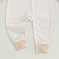 thumbnail image 4 of Kogui Neutral Baby Clothes Winter Baby Boy Zipper Romper Long Sleeve Baby Pajamas with Mitten Cuffs 0 3 6 9 12 18 24 Months (Beige,6-12 Months), 4 of 6