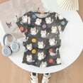 thumbnail image 4 of Grblisyd Girls Summer Outfits Size 10-12 Years Animal Print T-Shirts and Elastic Waist Shorts 2 Piece Outfit Kids Cute Clothing Sets, 4 of 7