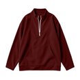thumbnail image 4 of Lutiedan Oversized Sweatshirt for Women Half Zip Long Sleeve Corduroy Sweatshirt Fall Casual Pullover Shirts with Pocket S-XXL, 4 of 7